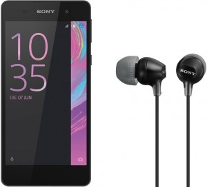 Смартфон Sony F3311 Xperia E5 Graphite black+Sony MDR-EX15AP