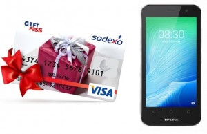 Смартфон Neffos TP801A Y5L Sunny Yellow + карта VISA номинал 300 рублей