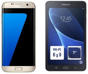 Смартфон Samsung Galaxy S7 Edge 32Gb Gold + Galaxy Tab A 7.0 8Gb