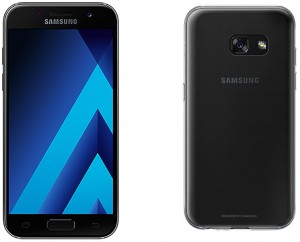 Смартфон Samsung Galaxy A3 (2017) SM-A320F/DS Black + чехол A320 Clear Cover