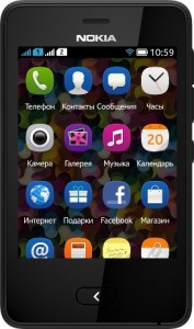 Смартфон Nokia Asha 501 Dual Sim Black