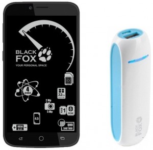 Смартфон BLACK FOX BMM 431D Black + ПЗУ Black Fox BMP026B