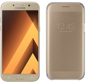 Смартфон Samsung Galaxy A5 (2017) SM-A520F Gold + чехол A520 ClearView Gold