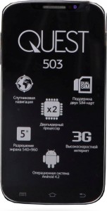 Смартфон Qumo Quest 503 Black