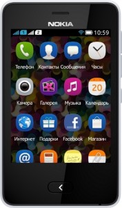 Смартфон Nokia Asha 501 Dual Sim White