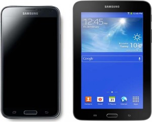 Смартфон Samsung Galaxy S5 16Gb Gold + Tab 3 7.0 Lite SM-T110 Black