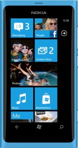 Смартфон Nokia Lumia 800 Cyan Blue