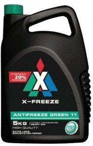Антифриз X-Freeze Green 11 5 кг