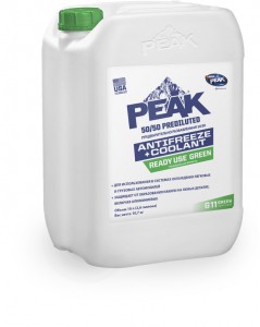 Антифриз Peak Ready use 50/50 G11 10л Green