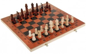 Интеллектуальная игра SLand 1205847 шашки, шахматы, нарды Тёмное дерево