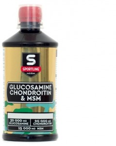 Глюкозамин и хондроитин SportLine Nutrition Glucosamine Chondroitin MSM киви 500 мл