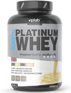 Протеин Vplab VP5065213 100% Platinum Whey ваниль 2.3 кг