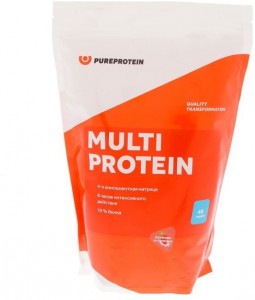 Протеин Pureprotein Multi Protein клубника со сливками 1200 г