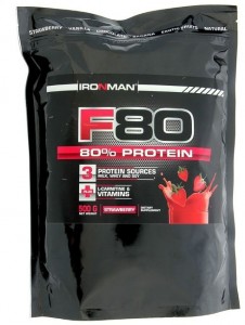 Протеин Ironman F 80 земляника 500 г