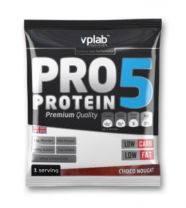 Протеин Vplab VP191076-1 Pro5 Protein шоколад нуга 30 г
