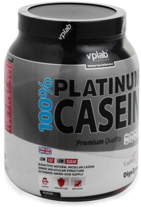 Протеин Vplab VP4065205 100% Platinum Casein клубника 908 г