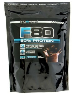 Протеин Ironman F 80 шоколад 500 г