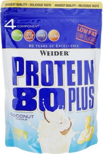 Протеин Weider 30195 Protein 80 Plus кокос 500 гр
