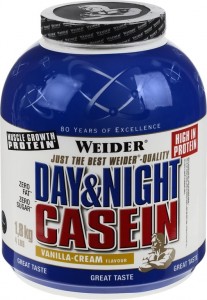 Протеин Weider 31271 Day Night Casein ваниль-крем 1.8 кг