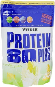 Протеин Weider 30135 Protein 80 Plus лимон творог 500 гр