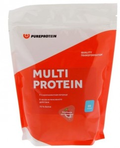 Протеин Pureprotein Multi Protein клубника со сливками 600 г