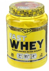 Протеин Steel Power Nutrition Fast Whey Protein клубника со сливками 900 г