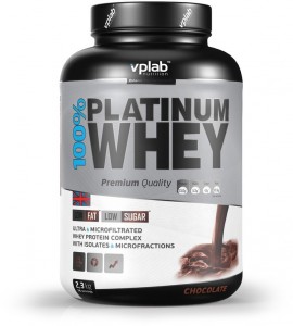 Протеин Vplab VP5065212 100% Platinum Whey шоколад 2.3 кг