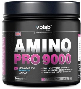 Аминокислотный комплекс Vplab VP6062355 Amino PRO 9000 без вкуса 300 таблеток