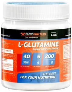 Глютамин Pureprotein Глютамин лесные ягоды 200 гр