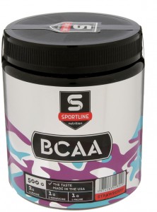 Аминокислотный комплекс SportLine Nutrition BCAA 2:1:1 клубника 500 г