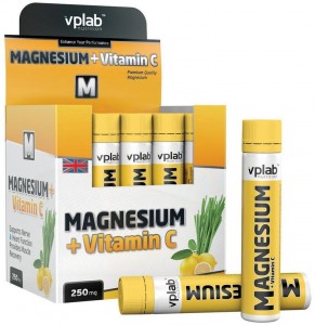 Витаминно-минеральный комплекс Vplab VP206533-1 Magnesium + Vitamin C лимон 20x25 мл