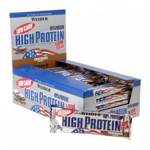 Батончик Weider 32147 40% Low Carb High Protein bar шоколад 25x50г