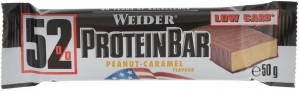 Батончик Weider 30647 52% Protein bar арахис карамель 50 гр