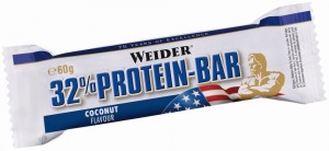 Батончик Weider 30907 32% Protein bar кокос 60 гр