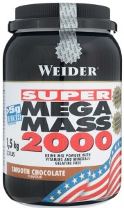 Гейнер Weider 32812 Mega Mass 2000 шоколад 1.5 кг
