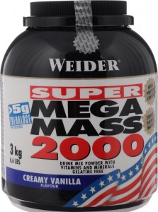 Гейнер Weider 32807 Mega Mass 2000 ваниль 3 кг