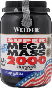 Гейнер Weider 32802 Mega Mass 2000 ваниль 1.5 кг